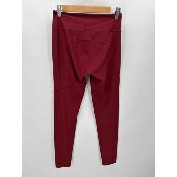 Outdoor Voices Leggings Women MEDIUM Red Burgundy Pull On Stretch Activewear - Picture 2 of 9